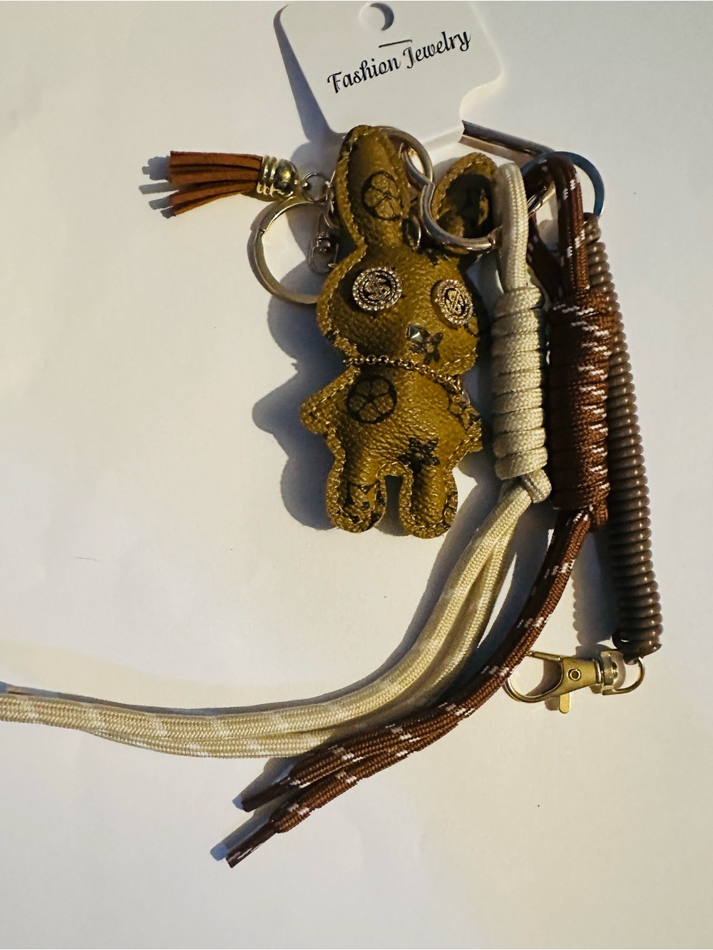 Light Brown Bunny Bagcharm/Keychain Tassel Holder